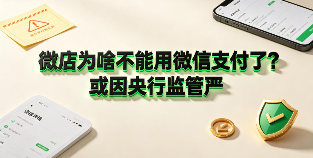 微店为啥不能用微信支付了?或因央行监管严