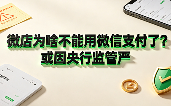 微店为啥不能用微信支付了?或因央行监管严