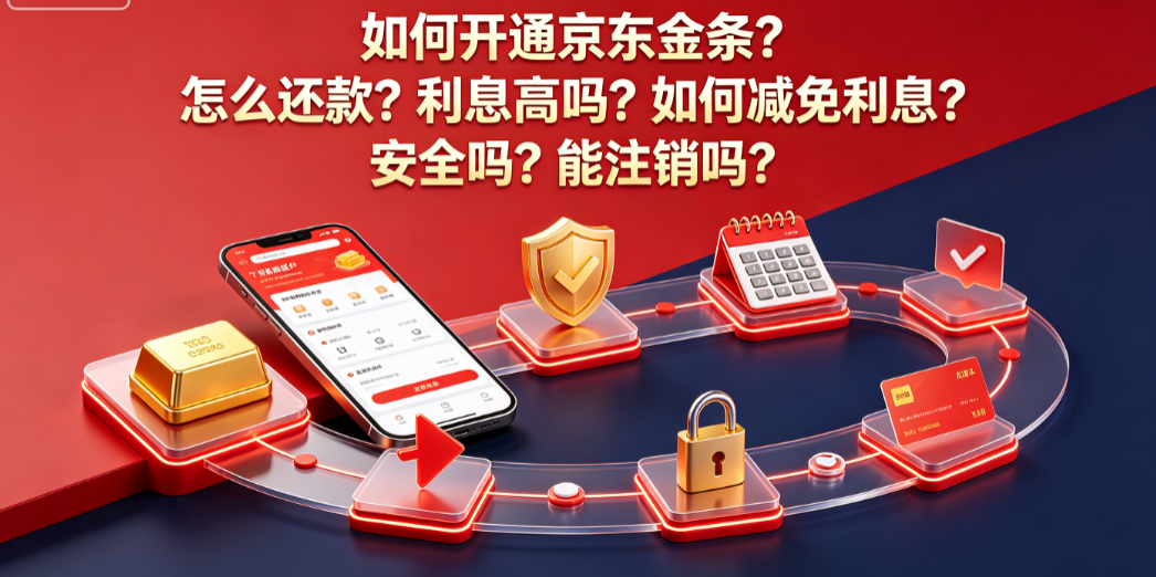 如何开通京东金条?怎么还款?利息高吗?如何减免利息?安全吗?能注销吗?