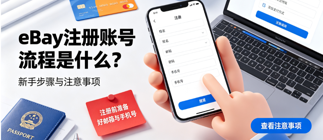 ebay注册账号流程是什么?eBay注册注意事项分享