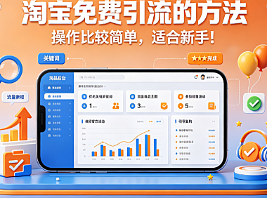 淘宝免费引流的方法,操作比较简单,适合新手! 实操指南