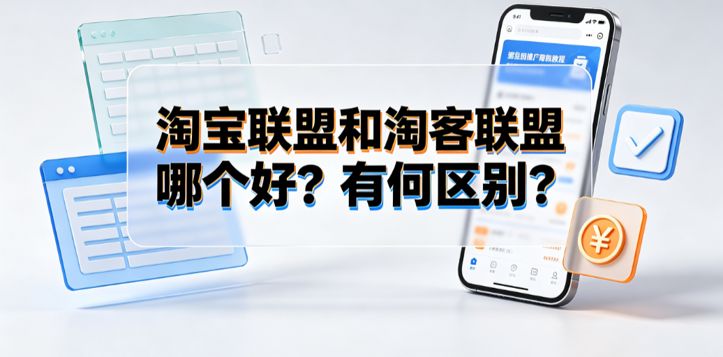 淘宝联盟和淘客联盟哪个好？有何区别？官方对比与选择指南