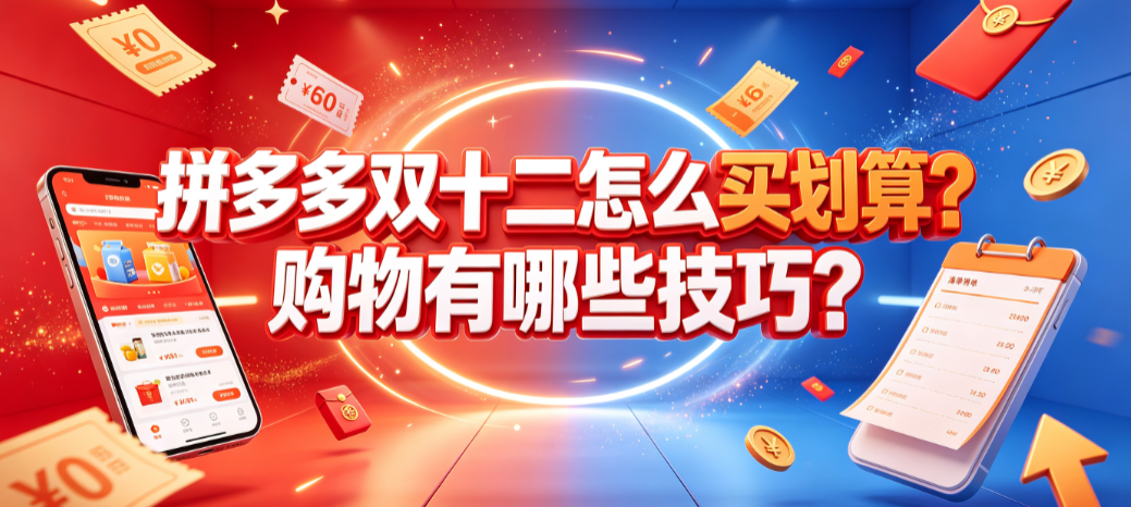 拼多多双十二怎么买划算?购物有哪些技巧?