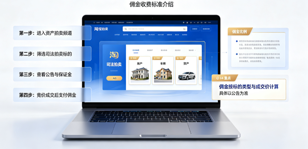 淘宝司法拍卖怎么进入?佣金收费标准介绍