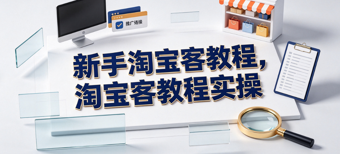 新手淘宝客教程,淘宝客教程实操