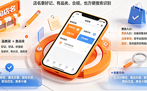 淘宝店名怎么起?如何更改?创意名字大全与实操指南