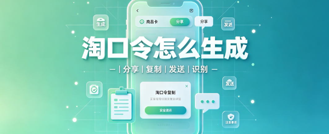 淘宝卖家淘口令怎么生成?需要注意什么?