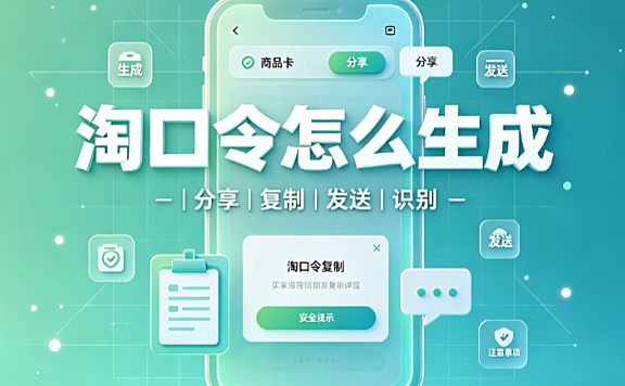 淘宝卖家淘口令怎么生成?需要注意什么?