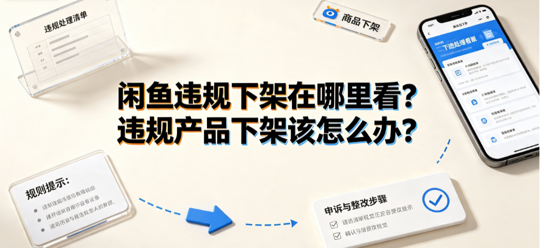 闲鱼违规下架在哪里看？违规产品下架该怎么办？