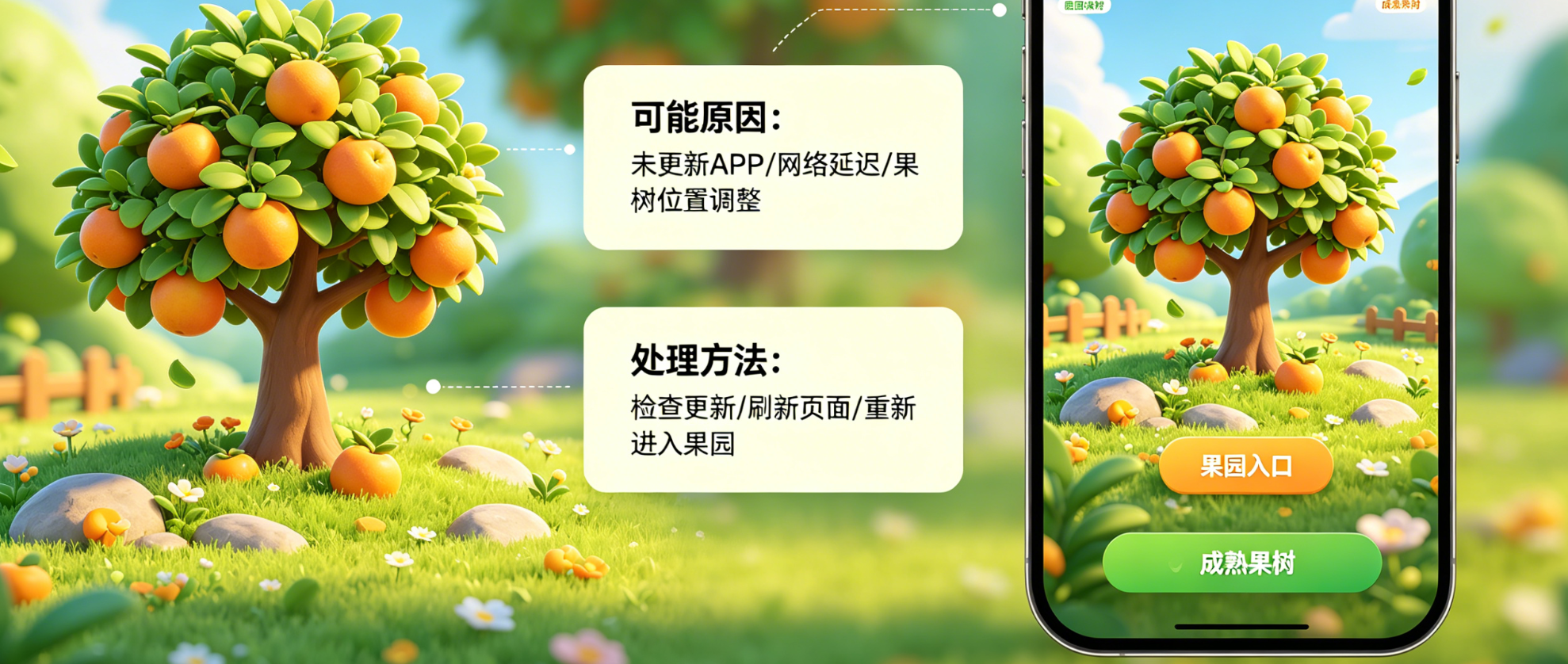 多多果园果树成熟了怎么找不到了？果子成熟后怎么办？