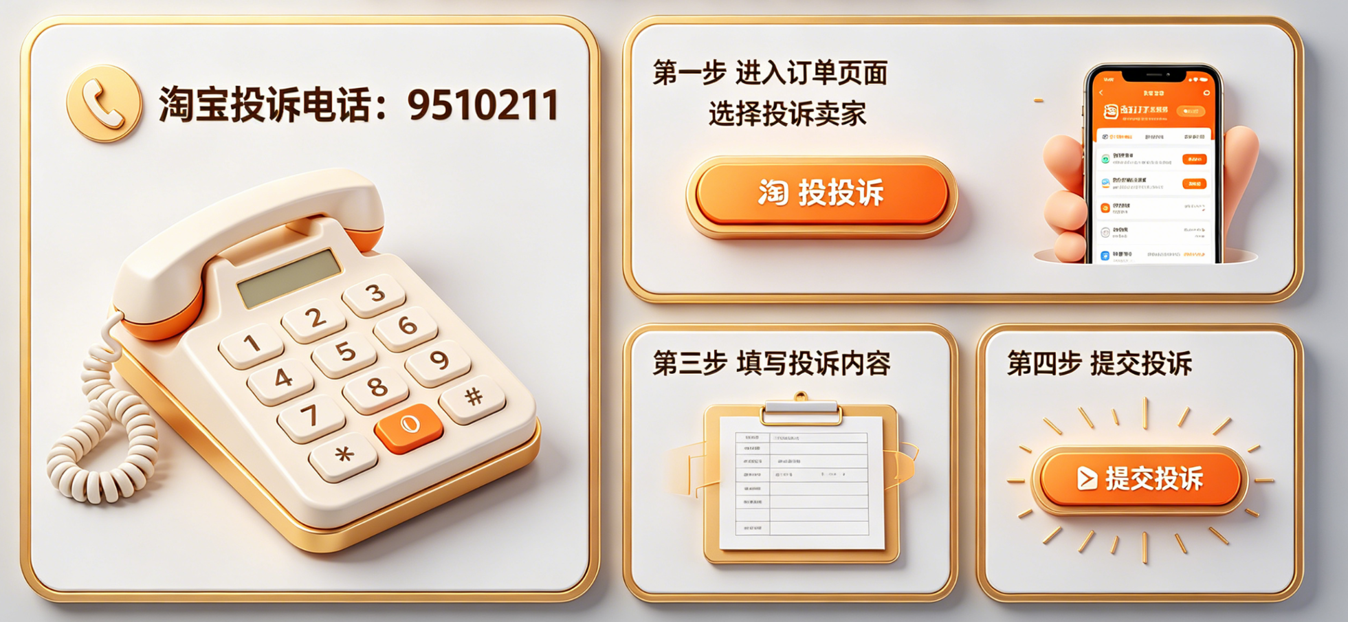 淘宝投诉电话是多少？淘宝怎么投诉卖家？手把手维权指南