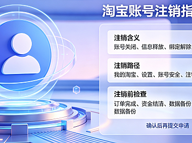 淘宝注销账户什么意思?怎么注销淘宝账号?