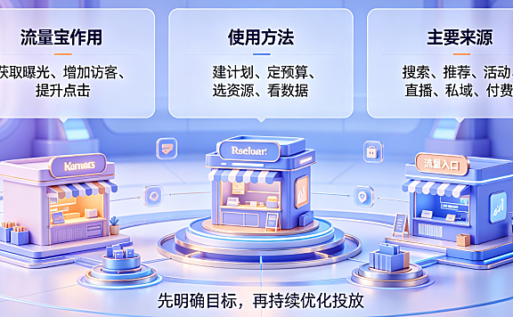 天猫流量宝怎么用?流量来源有哪些?万相台实操与流量矩阵全解析