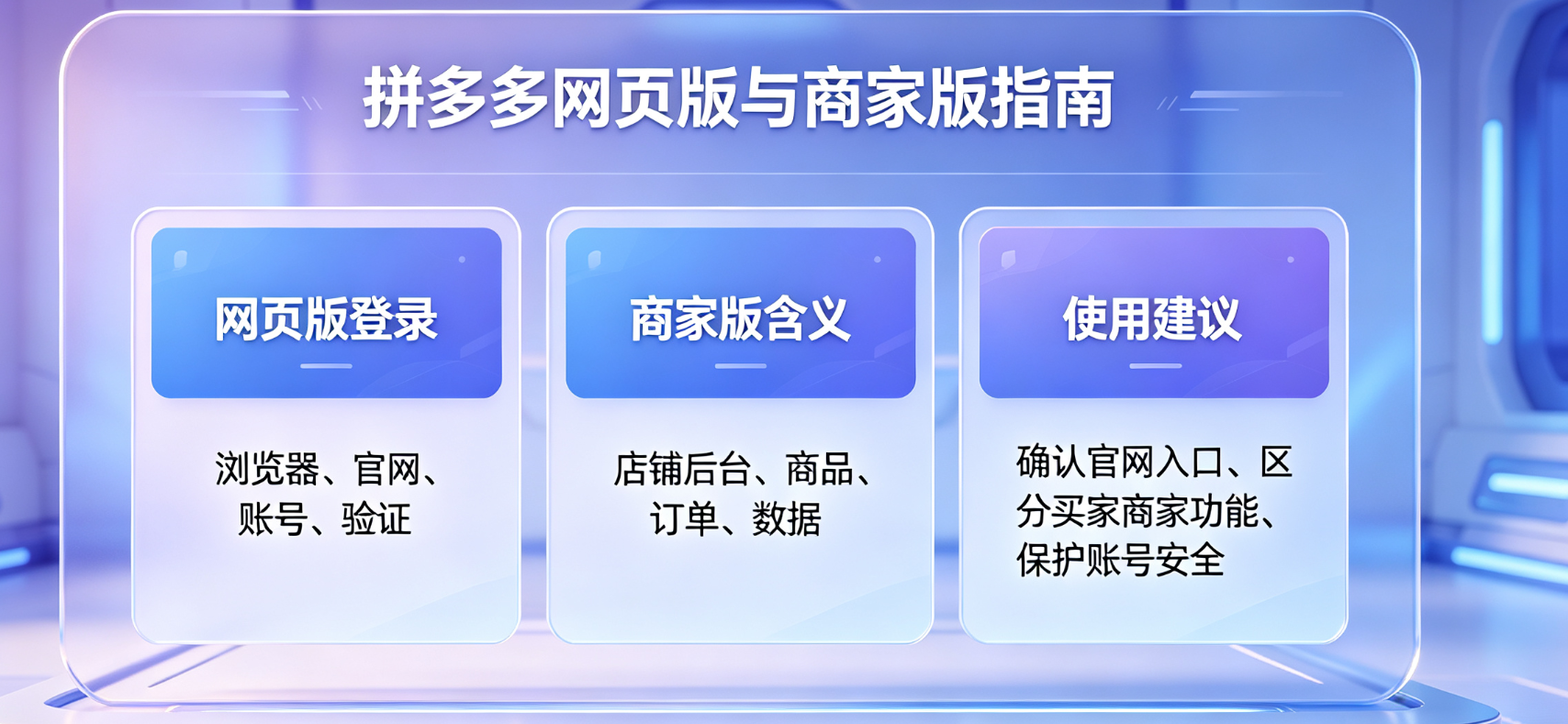 网页版拼多多登陆入口在哪?商家版是什么意思?