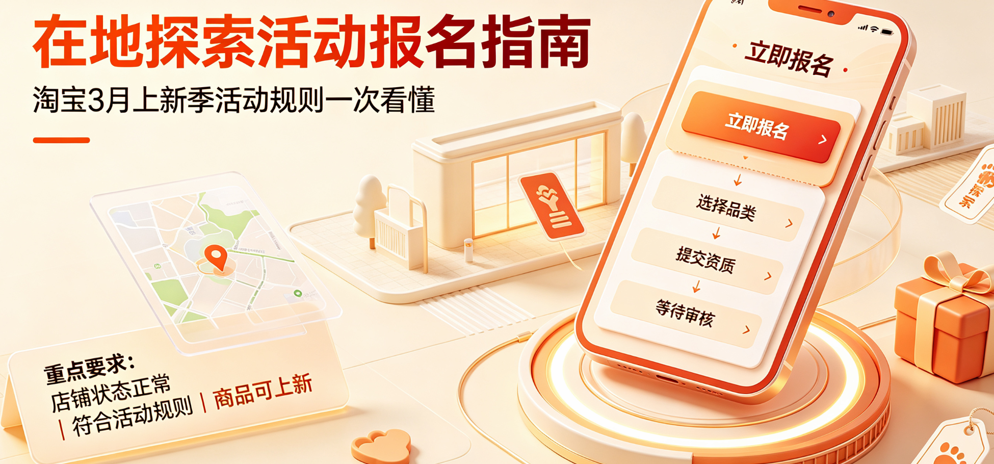 淘宝3月上新季-在地探索活动怎么报名?有啥要求?完整提报指南