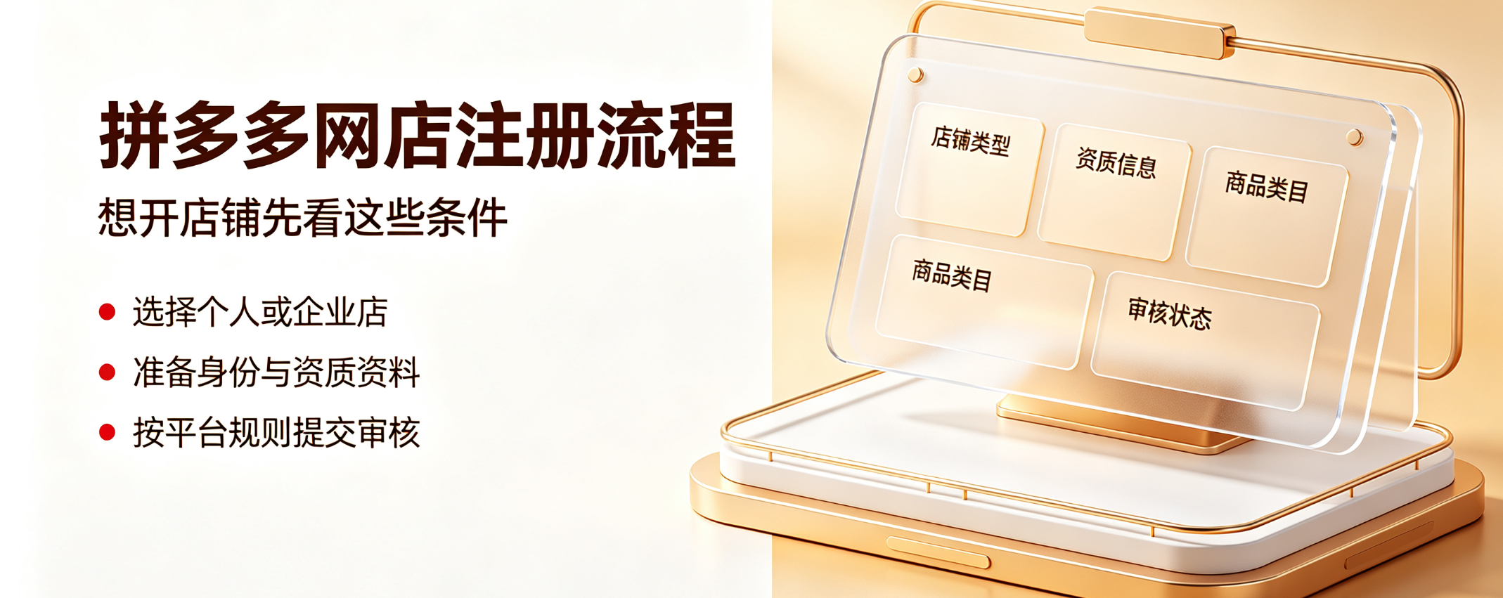 拼多多怎么注册自己的网店?需要什么条件?完整开店指南与资质解析