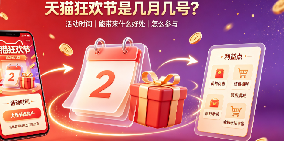 天猫狂欢节是几月几号?天猫狂欢节可以带来啥好处?