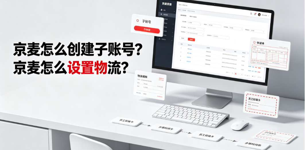 京麦怎么创建子账号？京麦怎么设置物流？完整操作指南