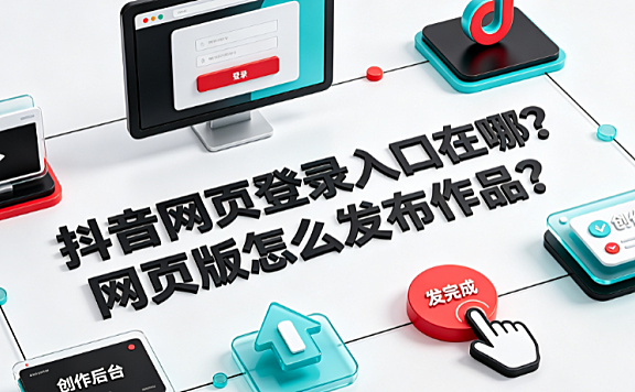 抖音网页登录入口在哪?网页版怎么发布作品?