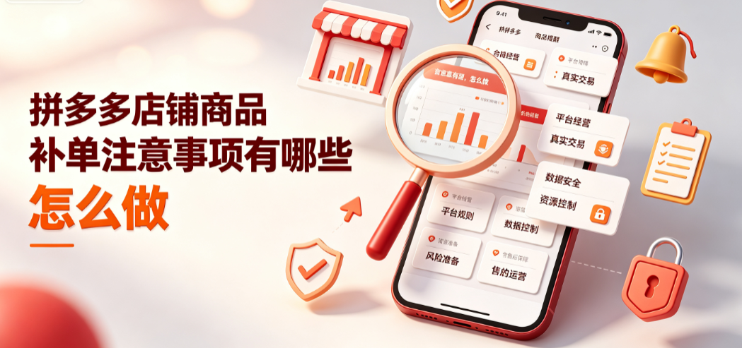 拼多多店铺商品补单注意事项有哪些?怎么做?