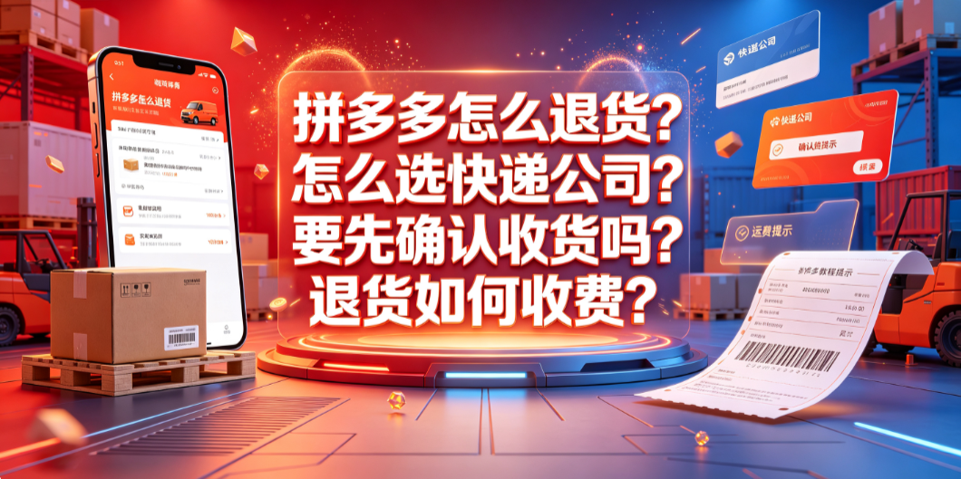 拼多多怎么退货?怎么选快递公司?要先确认收货吗?退货如何收费...