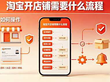 淘宝开店铺需要什么流程?如何操作?