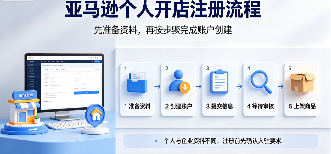 亚马逊如何注册个人开店?流程是什么?