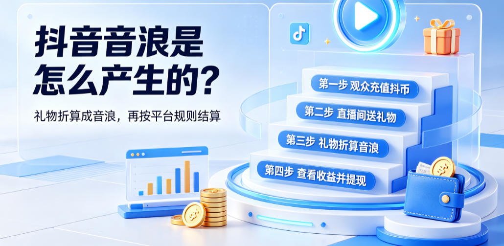 抖音音浪是怎么产生的?兑换比例是多少?