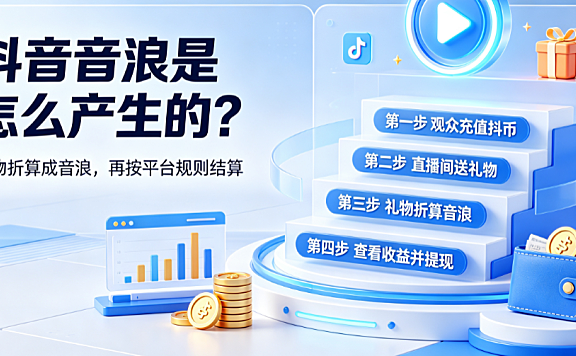 抖音音浪是怎么产生的?兑换比例是多少?
