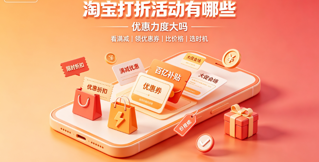 淘宝有多少打折活动?打折力度大吗?