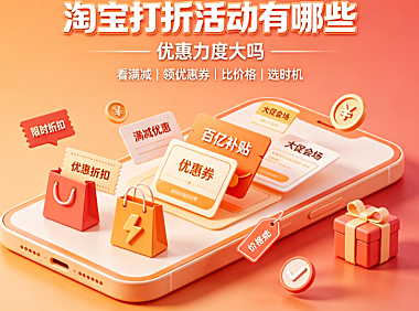 淘宝有多少打折活动?打折力度大吗?