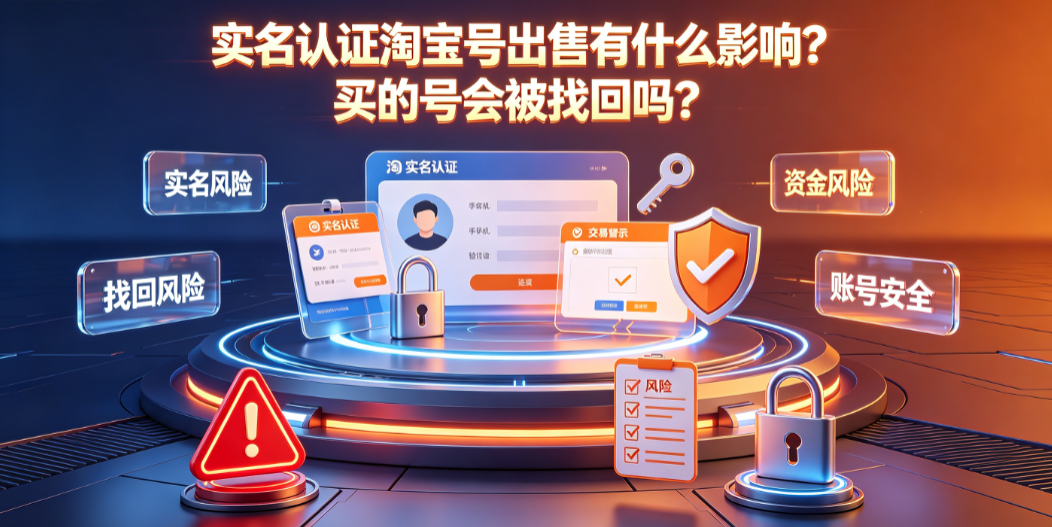 实名认证淘宝号出售有没有什么影响?买的号实名认证了会被找回吗