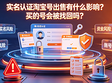 实名认证淘宝号出售有没有什么影响?买的号实名认证了会被找回吗