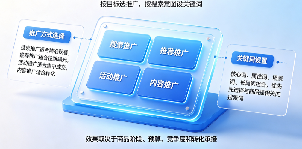 淘宝哪个推广方式最有效果?推广关键词怎么设置?