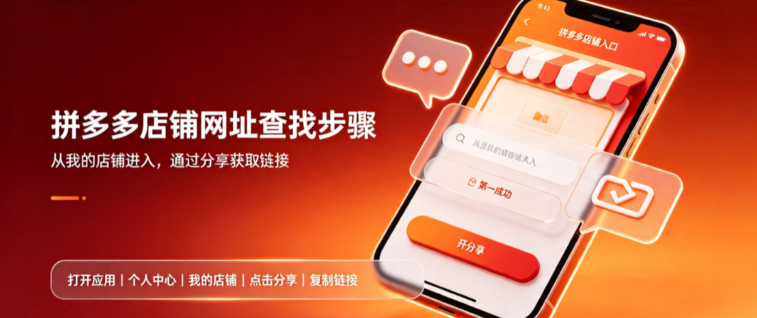 拼多多自己店铺网址在哪里看?怎么找?