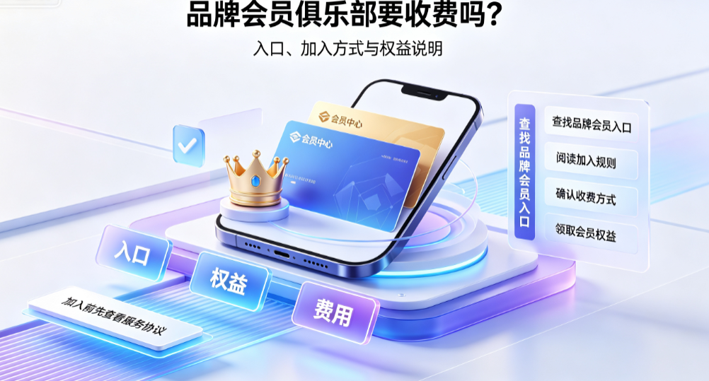 淘宝品牌会员俱乐部怎么进?收费吗?