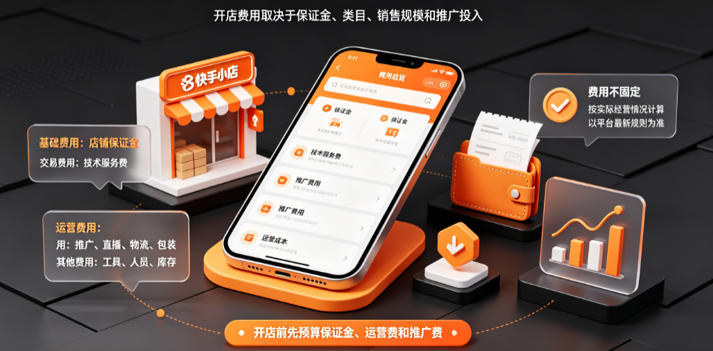 快手小店一年多少费用？有哪些费用？