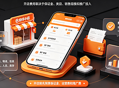 快手小店一年多少费用?有哪些费用?开店成本全解析