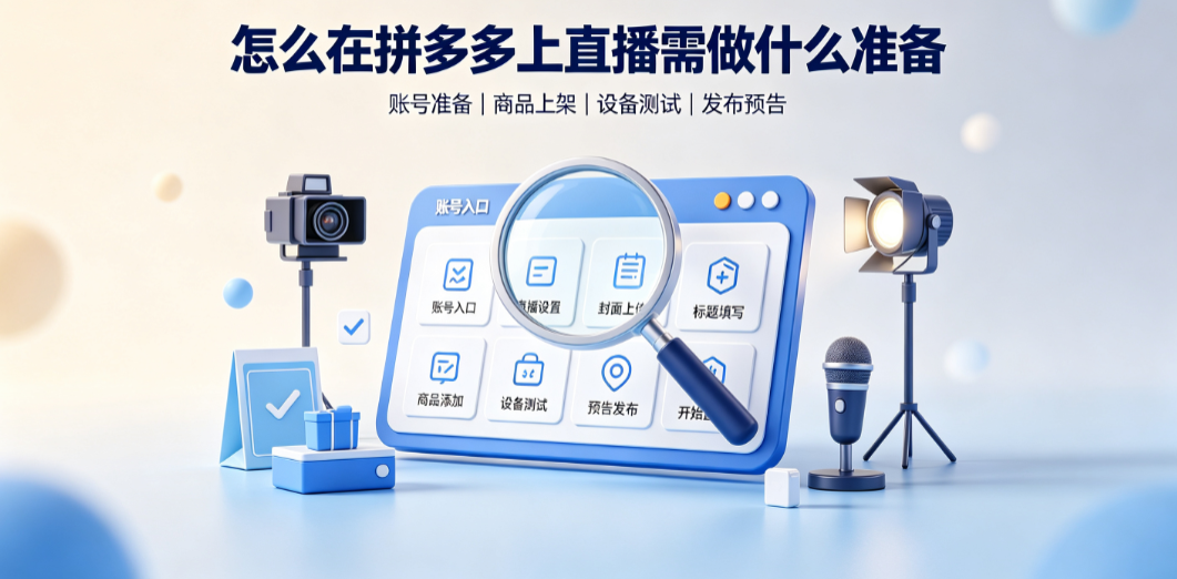 怎么在拼多多上直播?需做什么准备?