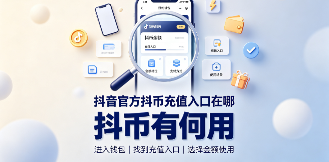 抖音官方抖币充值入口在哪?抖币有何用?