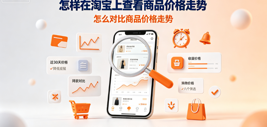 怎样在淘宝上查看商品价格走势?怎么对比商品价格走势?