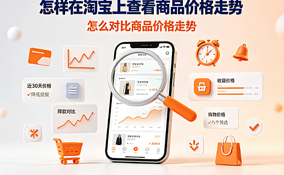 怎样在淘宝上查看商品价格走势?怎么对比商品价格走势?