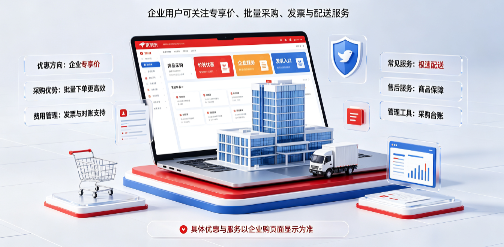 京东企业购有什么优惠?有哪些服务?