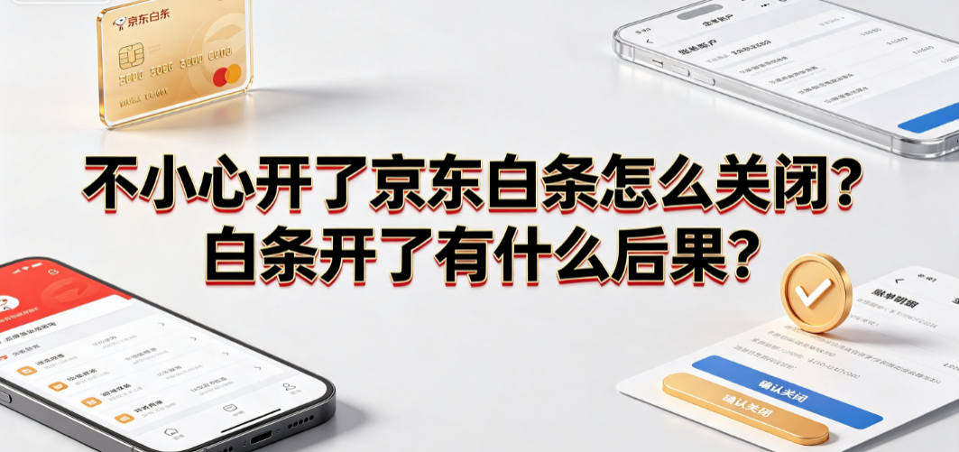 不小心开了京东白条怎么关闭?白条开了有什么后果?全解析