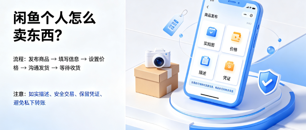 闲鱼个人怎么卖东西?注意事项有哪些?