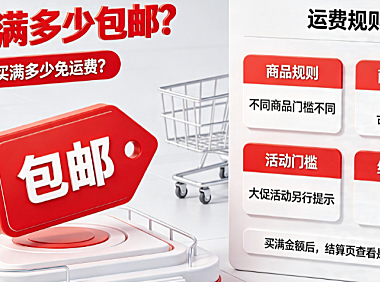 京东满多少包邮?买满多少免运费?