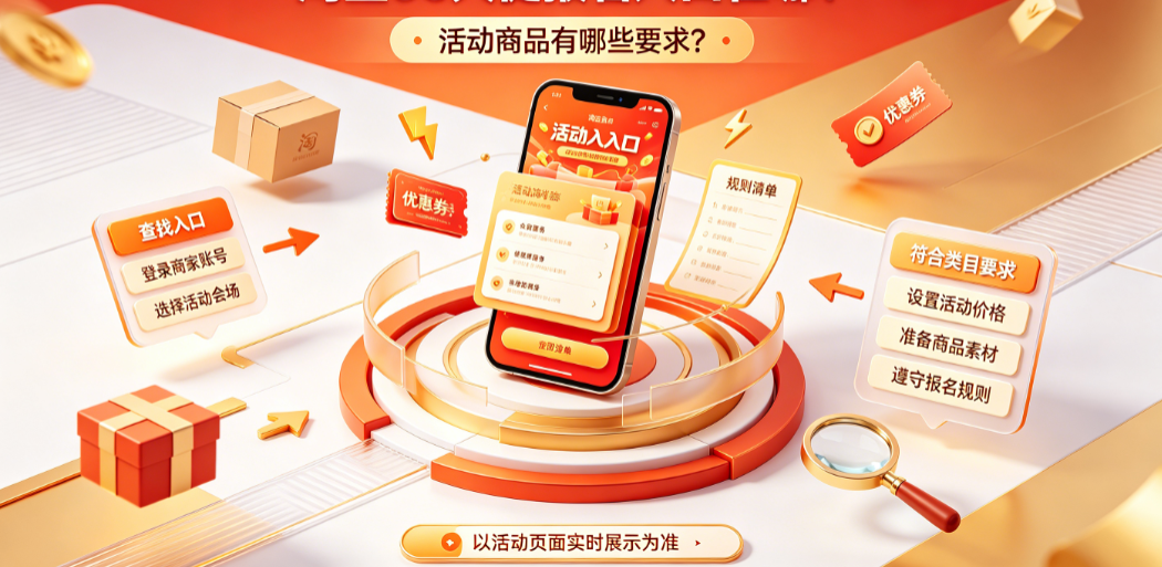 淘宝66大促报名入口在哪?活动商品有哪些要求?