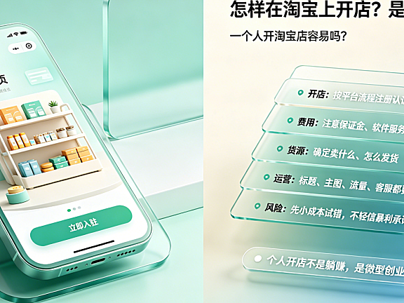 怎样在淘宝上开店是免费的吗？一个人开淘宝店容易吗？新手开店真相与指南