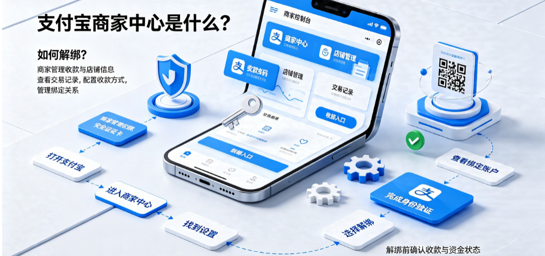 支付宝商家中心是什么?如何解绑?