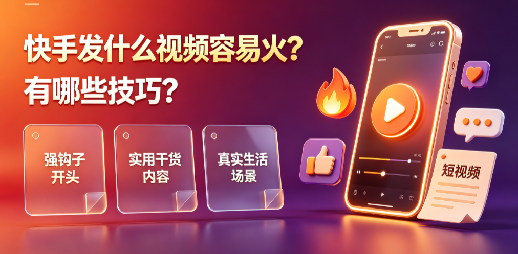 快手发什么视频容易火?有哪些技巧?